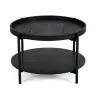 Masuta de Cafea Bivio, 64x64x40, Metal/Pal Melaminat, Neagra picture - 3