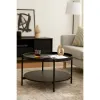 Masuta de Cafea Bivio, 64x64x40, Metal/Pal Melaminat, Neagra picture - 5