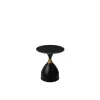 Masuta de Cafea Lumea, Ø50x56 cm, Metal/Piatra Sinterizata, Neagra picture - 2