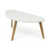 Masuta De Cafea Scandia, 85x45x40 h cm, Bambus/MDF, Natur/Alb picture - 2