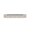 Masuta de Toaleta Suspendata + Oglinda Rotunda Ovalio, TYP 202+701,  123x35.9x17.5 h cm, Pal Melaminat/MDF, Beige Nisip picture - 3