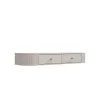 Masuta de Toaleta Suspendata + Oglinda Rotunda Ovalio, TYP 202+701,  123x35.9x17.5 h cm, Pal Melaminat/MDF, Beige Nisip picture - 5
