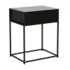 Noptiera Snoa 40x30x50 h cm, Metal/Pal Melaminat, Negru picture - 1