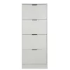 Pantofar Corry II, 4 sertare, 60x24x157 cm, Pal Melaminat/MDF, Alb picture - 1