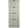 Pantofar Corry II, 4 sertare, 60x24x157 cm, Pal Melaminat/MDF, Gri Mat picture - 1