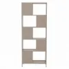 Raft Carti Lund B, 70x30x180 CM Metal/Pal Melaminat, Taupe picture - 4