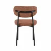 Scaun Apex, 48x47.5x79 h cm, Structura Metalica/Stofa, Caramiziu picture - 3