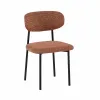 Scaun Apex, 48x47.5x79 h cm, Structura Metalica/Stofa, Caramiziu picture - 1