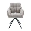 Scaun Eton, 57.5x61x84 h cm, Stofa Beige picture - 2