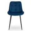 Scaun Kortina, 51.5x55x85 h cm, Catifea, Albastru Marin picture - 4