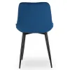 Scaun Kortina, 51.5x55x85 h cm, Catifea, Albastru Marin picture - 6