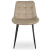 Scaun Kortina, 51.5x55x85 h cm, Catifea Beige picture - 6
