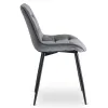 Scaun Kortina, 51.5x55x85 h cm, Catifea Gri picture - 5