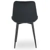 Scaun Kortina, 51.5x55x85 h cm, Catifea, Negru picture - 6