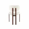 Scaun Living Ivoire A, 56.5x55.5x84.5 h cm,  Picior Metalic Dark Wood, Stofa Beige picture - 3