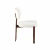 Scaun Living Ivoire A, 56.5x55.5x84.5 h cm,  Picior Metalic Dark Wood, Stofa Beige picture - 4