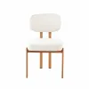 Scaun Living Ivoire B, 56.5x55.5x84.5 h cm,  Picior Metalic Light Wood, Stofa Beige picture - 2
