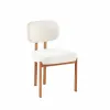 Scaun Living Ivoire B, 56.5x55.5x84.5 h cm,  Picior Metalic Light Wood, Stofa Beige picture - 1