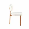 Scaun Living Ivoire B, 56.5x55.5x84.5 h cm,  Picior Metalic Light Wood, Stofa Beige picture - 4