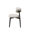 Scaun Living Zola, 57.5x53x80 h cm, Lemn Cauciu/Stofa Boucle, Wenge/Crem picture - 3