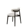 Scaun Living Zola, 57.5x53x80 h cm, Lemn Cauciu/Stofa Boucle, Wenge/Crem picture - 4