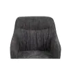 Scaun Rotativ Loren, 54x55x68 h cm, Stofa, Negru/Gri Inchis picture - 4