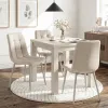 Scaun Saltburn, 43x52x90.5 h cm, Picior Metalic Casmir/Stofa Beige picture - 2