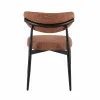 Scaun Zenith, 54x53x80 h cm, Structura Metalica/Stofa Caramizie picture - 3