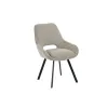 Set Masa Extensibila Koko, 120-160x80x75 cm, Stejar + 6 Scaune Kashar Gri picture - 2