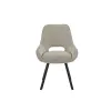 Set Masa Extensibila Koko, 120-160x80x75 cm, Stejar + 6 Scaune Kashar Gri picture - 4