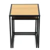 Set Masute de Cafea Duetta, 40x40x50 h cm + 35x35x45 cm, Metal/Pal Melaminat, Stejar Natur picture - 5