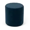 Taburet Cubo, 36x36x33 h cm, Catifea, Albastru picture - 1