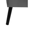 Taburet Moza, 100x34x43 h cm, Stofa, Negru/Gri picture - 6