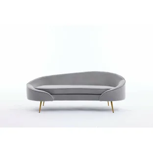 Canapea Estero, 180x81x67 h cm, Catifea Gri