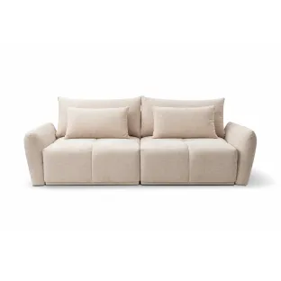 Canapea Extensibila Alia, 254x119x74 cm, Suprafata Pentru Dormit Extra Large 170x206 cm, Stofa, Beige
