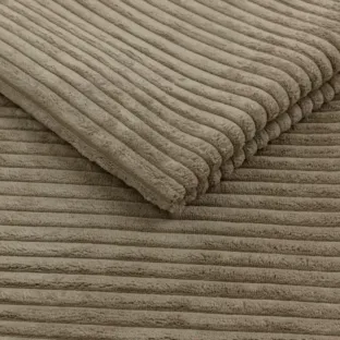 Canapea Extensibila Allegro 195x100x85 cm, Catifea Raiata, Cappuccino