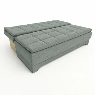 Canapea Extensibila Aurora,  202x94x84 h cm, Stofa, Mint