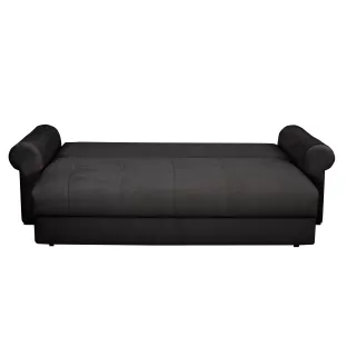 Canapea Extensibila Classic, 243x100x72 h cm, Stofa Tip Catifea Gri Inchis
