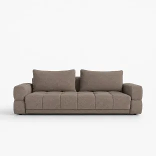 Canapea Extensibila Dante, 241x101x88 cm, Stofa, Maro Vibe 21