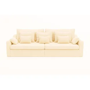 Canapea Extensibila Evora Extra Large, 276x137x71/92 cm, Stofa Lincoln 03 Crem