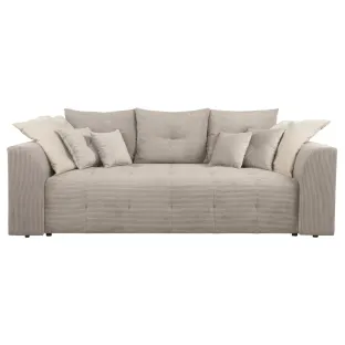 Canapea Extensibila Royal, 247x116x94 h cm, Stofa Raiata Beige