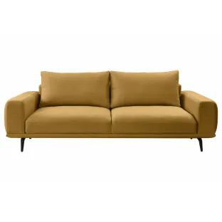 Canapea Extensibila Selene, 242x115x89 h cm, Stofa, Galben Mustar