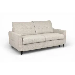 Canapea Extensibila Ultimo cu Sistem Ribalta, 196x102x98 h cm, Stofa Cremona, Gri Deschis