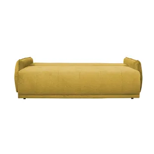 Canapea Extensibila York, 222x110x78 h cm, Stofa Galben Mustar