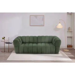 Canapea Locarno 51520, Sezut Glisant, Actionare Electrica, 292x116x74 h cm, Stofa Verde