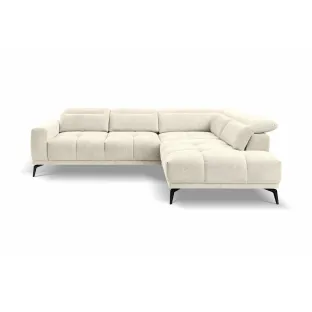 Coltar Elche Cu Sezut Reglabil, 281x214x81-96 cm, Stofa, Crem