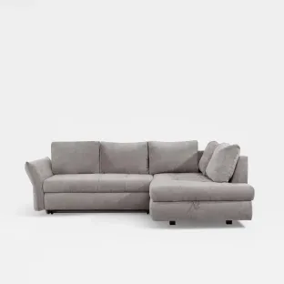 Coltar Extensibil Adria, 254x173x89 cm, Stofa, Gri-Beige
