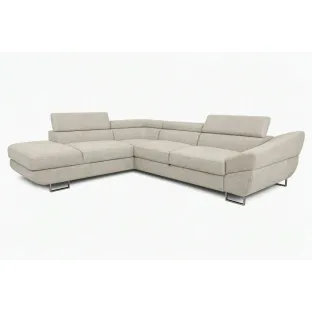 Coltar Extensibil Aragon,  282×235×74–84 h cm, Stofa Beige Inchis
