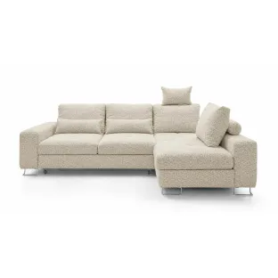 Coltar Extensibil Asti, 260x188x77-87 h cm, Stofa Beige