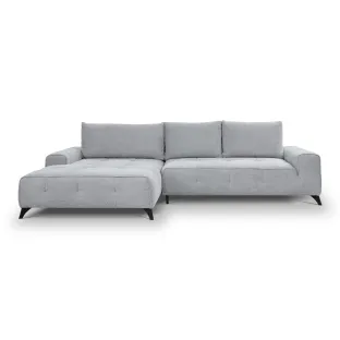 Coltar Extensibil Athena, 290x175x85 cm, Stofa Aragon 90, Gri